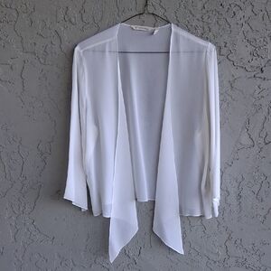 Soft Surroundings Sheer White Top